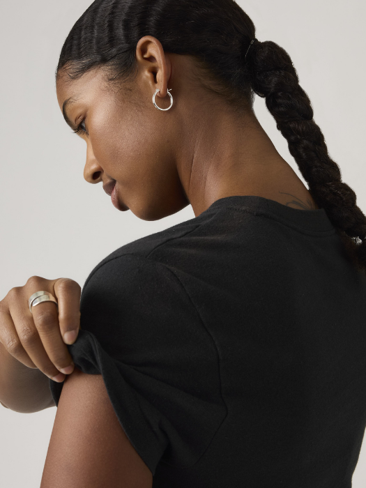 Женская Футболка Чёрная Regular [3]