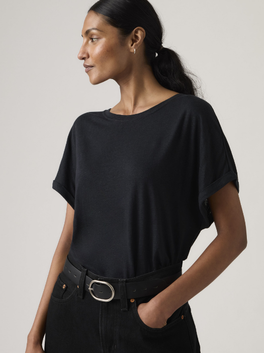 Tricou Negru Regular Femei [3]