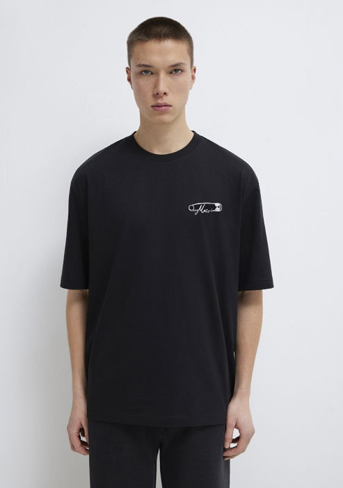 Tricou Negru Relaxed Barbati [3]