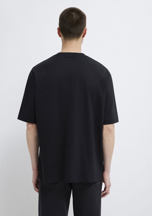 Tricou Negru Relaxed Barbati [5]