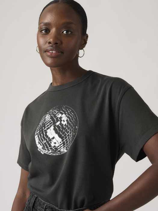 Tricou Negru Relaxed Femei [3]