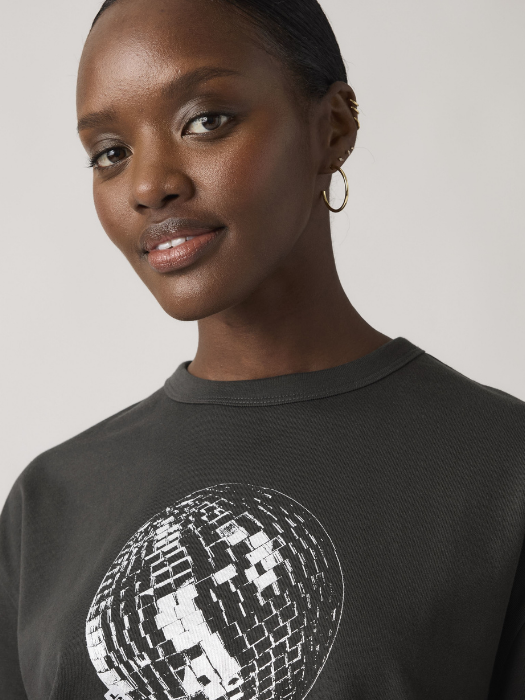 Tricou Negru Relaxed Femei [2]