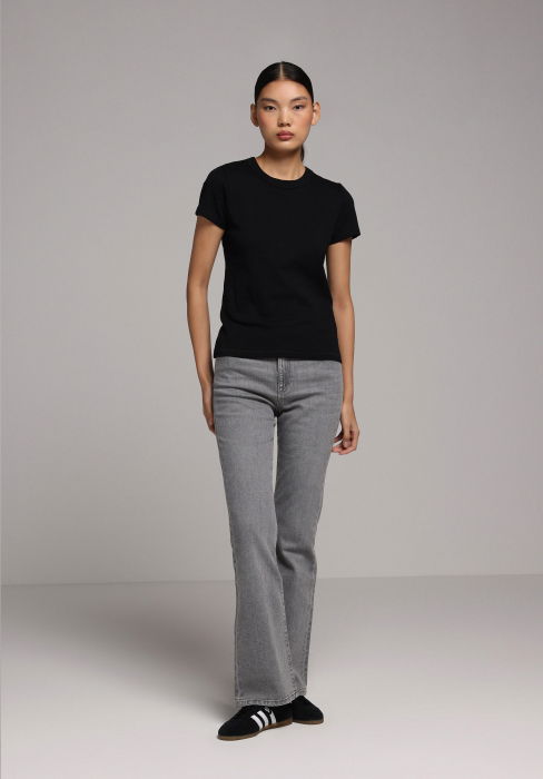 Tricou Negru Slim Femei [3]