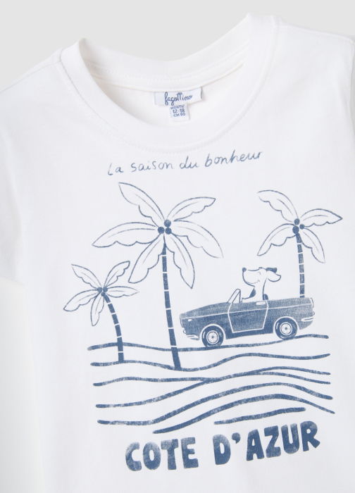 Tricou Off White Baieti 9-36 Luni [3]