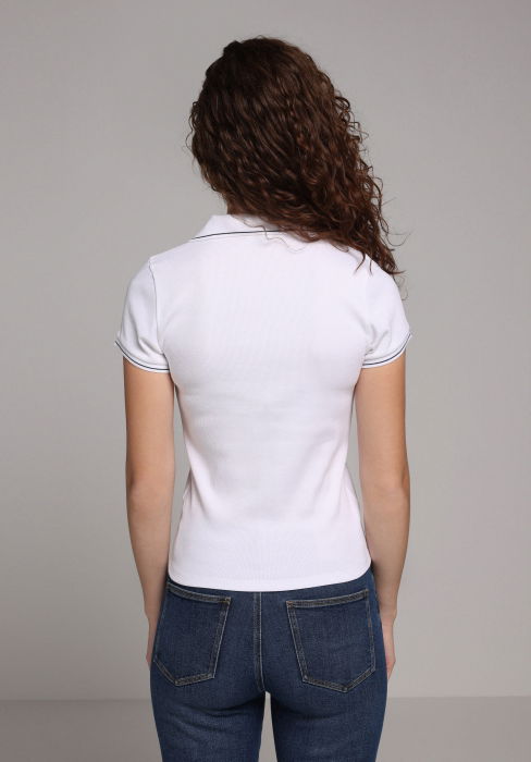 Tricou Polo Alb Femei [2]