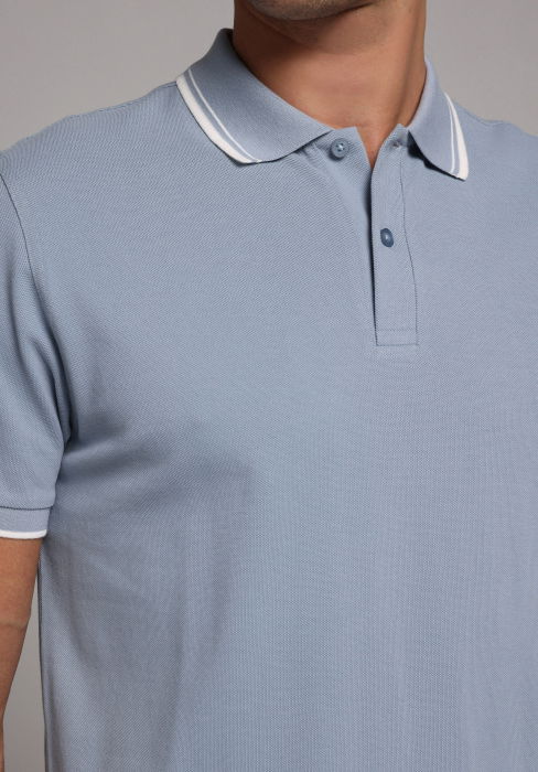 Tricou Polo Albastru Barbati [4]