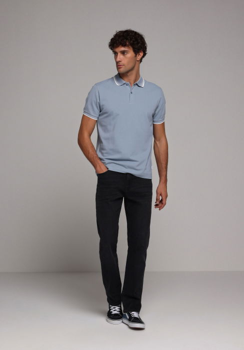 Tricou Polo Albastru Barbati [3]