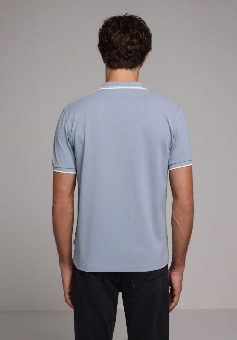 Tricou Polo Albastru Barbati [2]