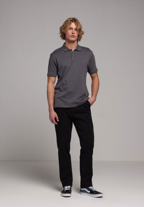 Tricou Polo Gri Inchis Barbati [3]