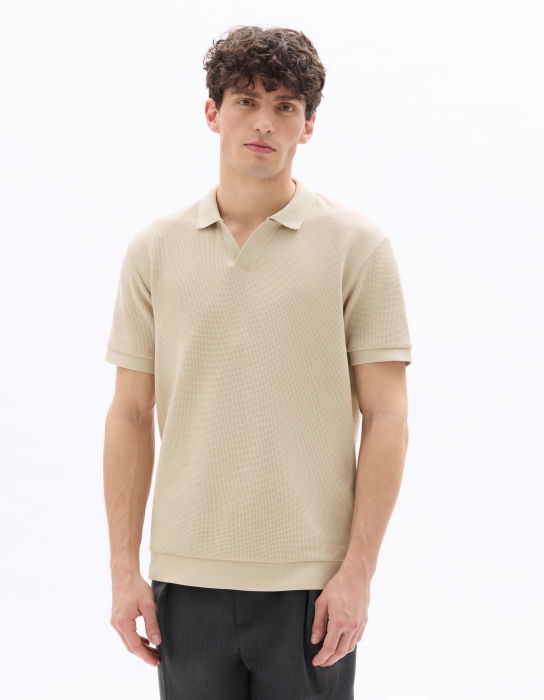 Tricou Polo Bej Regular Barbati [2]