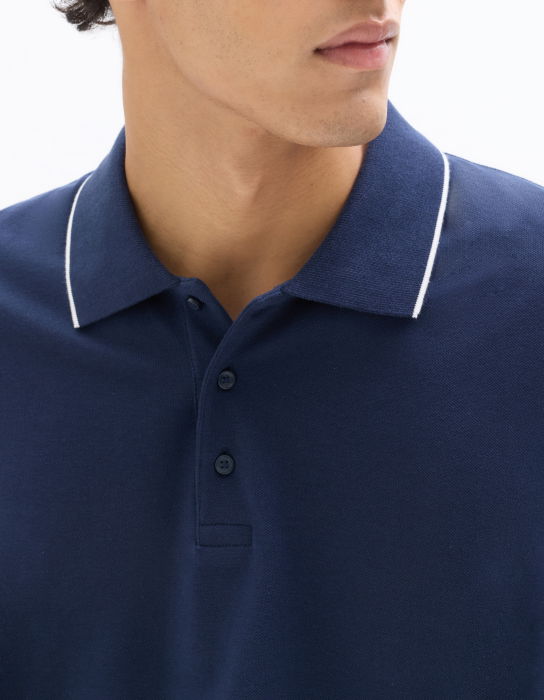 Tricou Polo Bleumarin Regular Barbati [4]