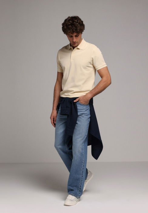 Tricou Polo Galben Regular Barbati [3]