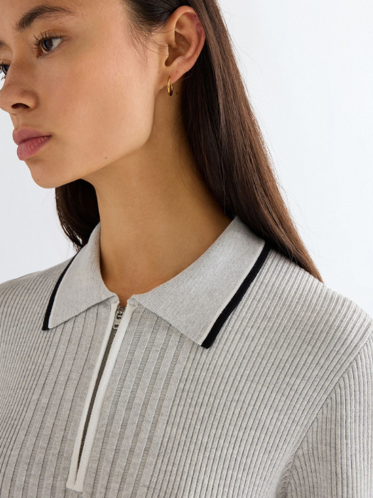 Женская Свитшот Серая Slim [4]