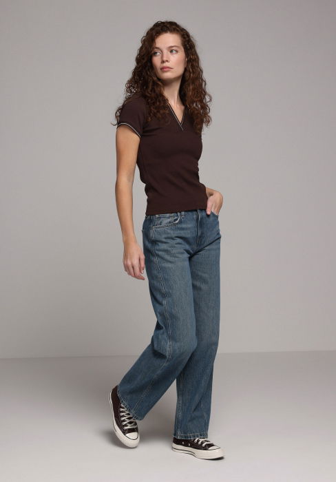 Tricou Polo Maro Femei [3]