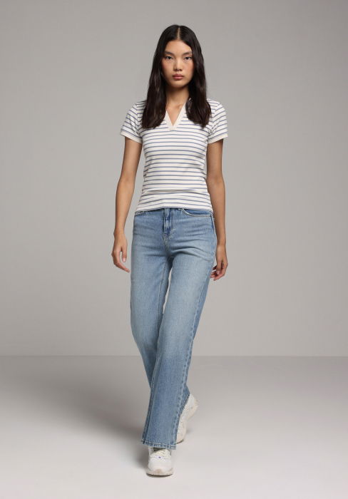 Tricou Polo Albastru Femei [2]