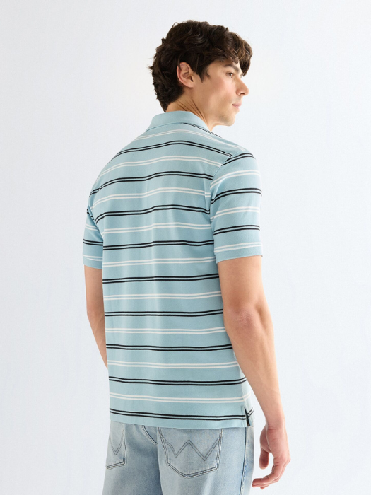 Мужская Футболка-Поло Голубая Regular [5]