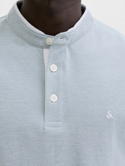 Мужская Футболка-Поло Светло-Синяя Slim [5]