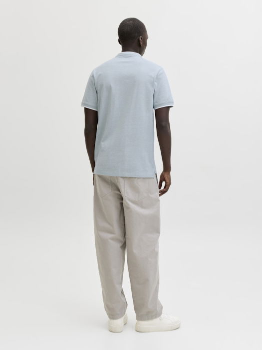 Мужская Футболка-Поло Светло-Синяя Slim [2]