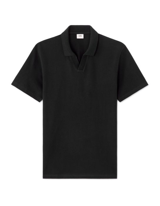 Tricou Polo Negru Regular Barbati [5]