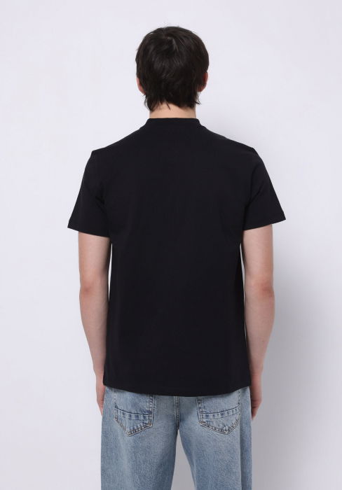 Tricou Polo Negru Regular Barbati [4]