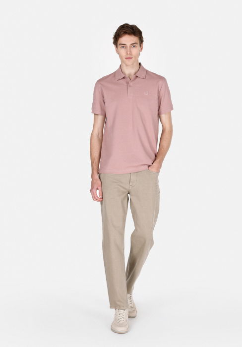 Tricou Polo Roz Deschis Regular Barbati [3]