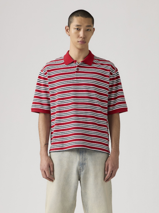 Tricou Polo Rosu Regular Barbati [3]