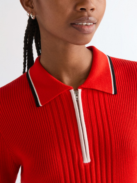 Женская Свитшот Красная Slim [4]