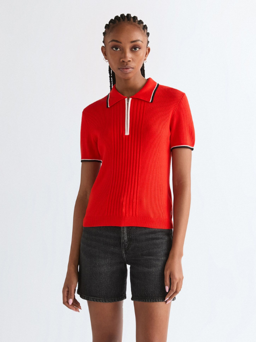 Женская Свитшот Красная Slim [2]