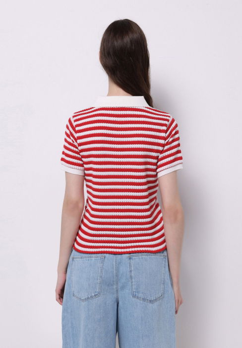 Женская Свитшот Красная Slim [2]