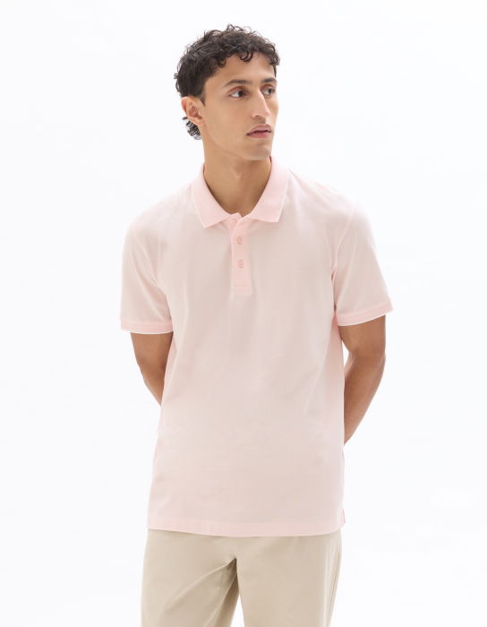 Tricou Polo Roz Deschis Regular Barbati [2]