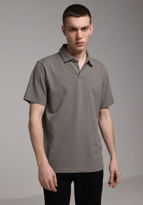Tricou Polo Gri Inchis Barbati [2]