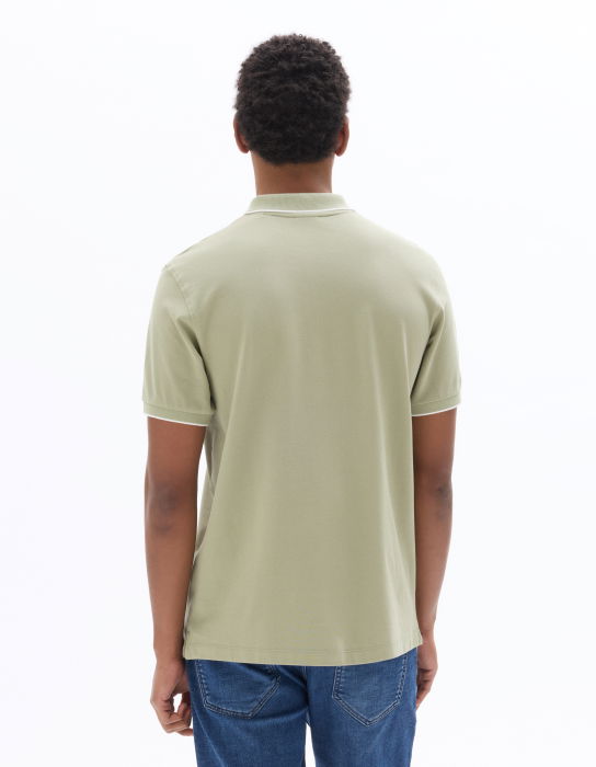 Tricou Polo Verde Masliniu Regular Barbati [3]