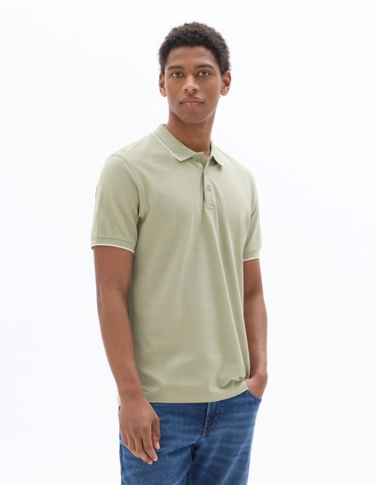 Tricou Polo Verde Masliniu Regular Barbati [2]