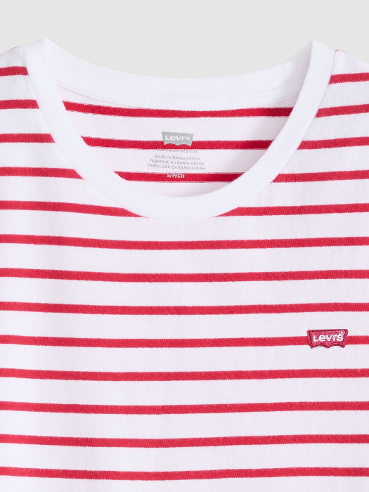 Tricou Rosu/Alb Regular Femei [6]