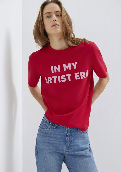 Tricou Rosu Regular Femei [3]