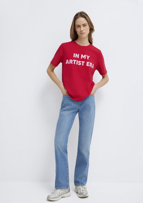 Tricou Rosu Regular Femei [2]