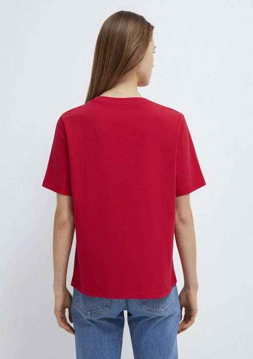 Tricou Rosu Regular Femei [6]