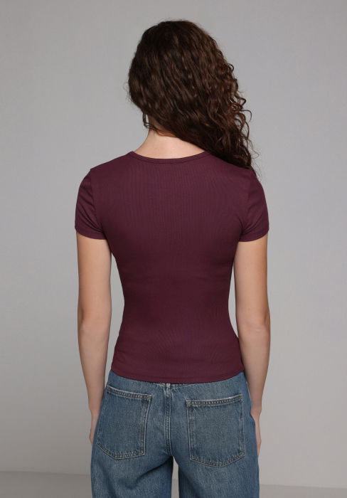 Tricou Rosu Visiniu Femei [2]