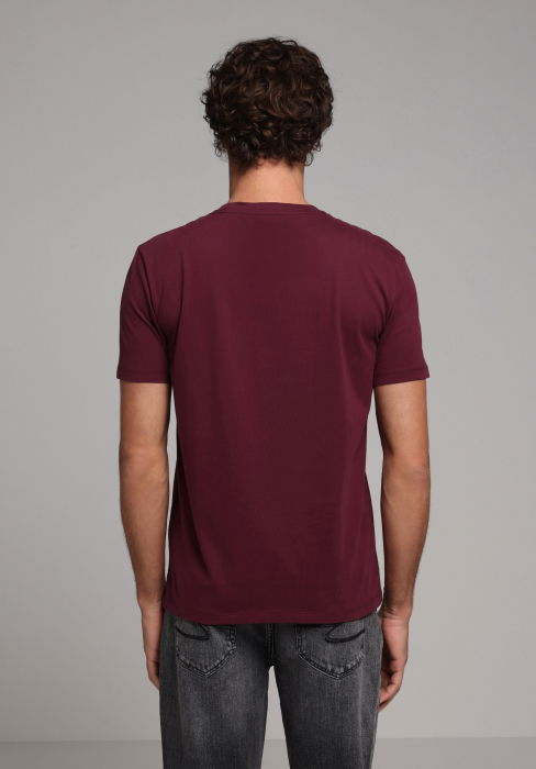 Tricou Rosu Visiniu Regular Barbati [2]