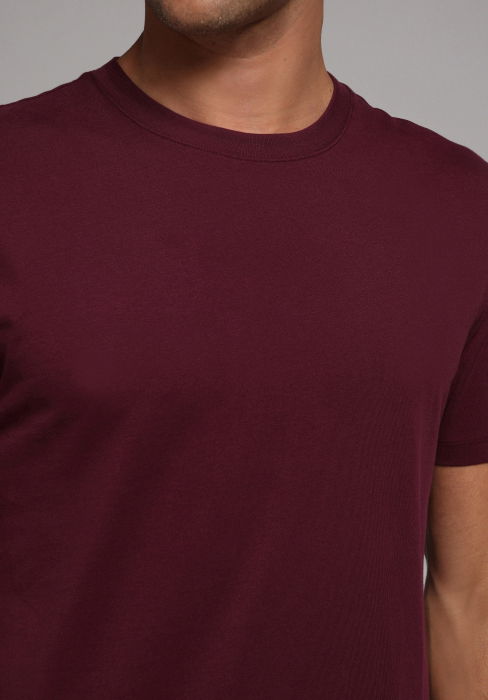 Tricou Rosu Visiniu Regular Barbati [4]