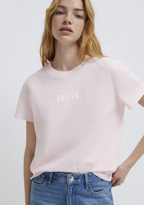 Tricou Roz Regular Femei [2]