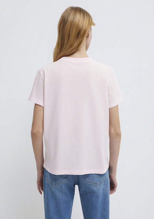 Tricou Roz Regular Femei [5]