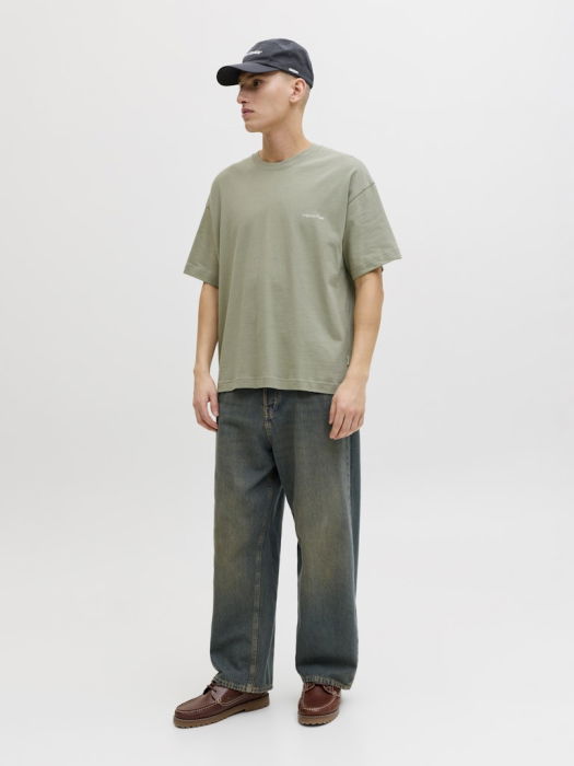Мужская Футболка Оливково-Зеленая Loose [3]