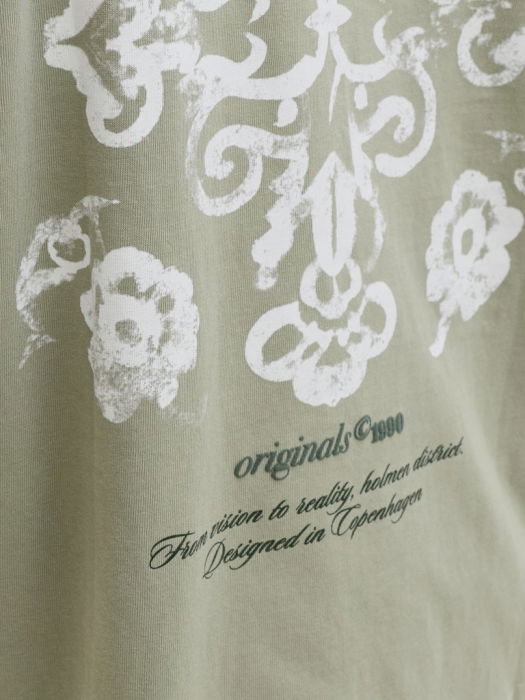 Мужская Футболка Оливково-Зеленая Loose [6]