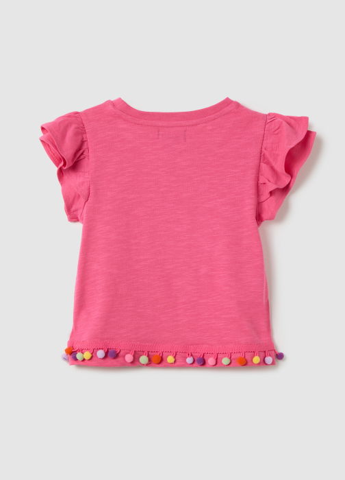 Tricou Shocking Pink Fete 3-10 Ani [2]