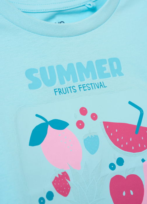 Tricou Tanager Turquoise Fete 3-10 Ani [3]