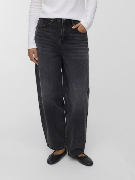 VERO MODA Женские Джинсы Black Denim Billie Barrel [3]