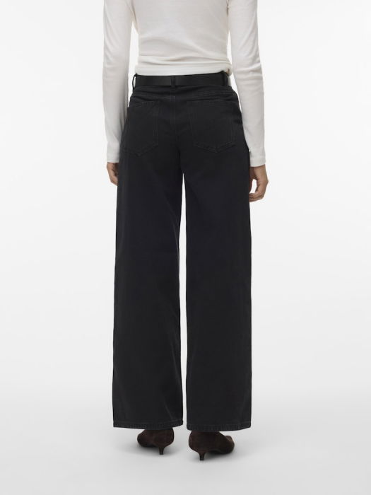 Vero Moda Женские Джинсы Чёрные REMY Wide Leg [3]