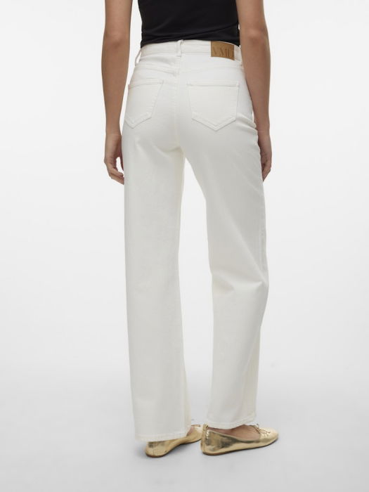 Vero Moda Blugi Albi TESSA Wide Leg Femei [5]