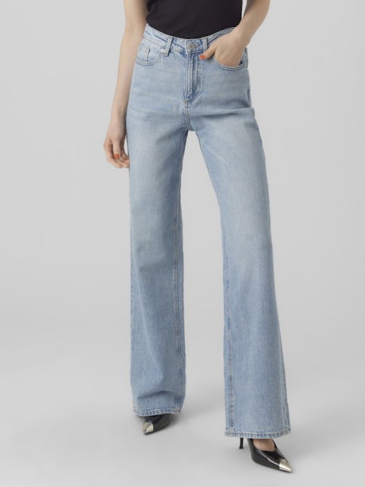 VERO MODA Blugi Light Blue Denim Tessa Wide Femei [2]